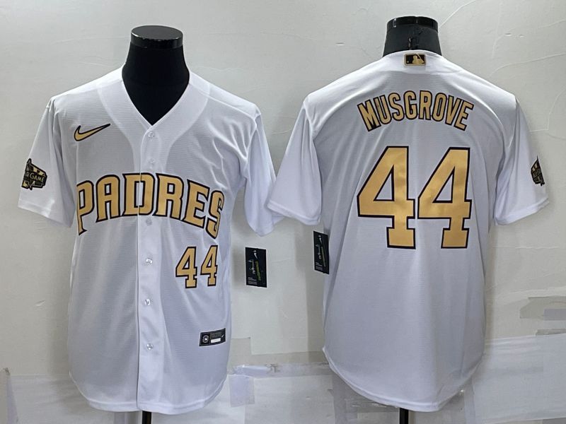 Men San Diego Padres #44 Musgrove White 2022 All Star Nike MLB Jersey